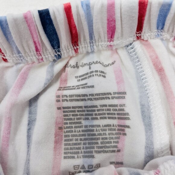 First Impressions Baby Girls 12 Months 5 Piece Shorts Tees and Tank Top Set 275 - Picture 6 of 8